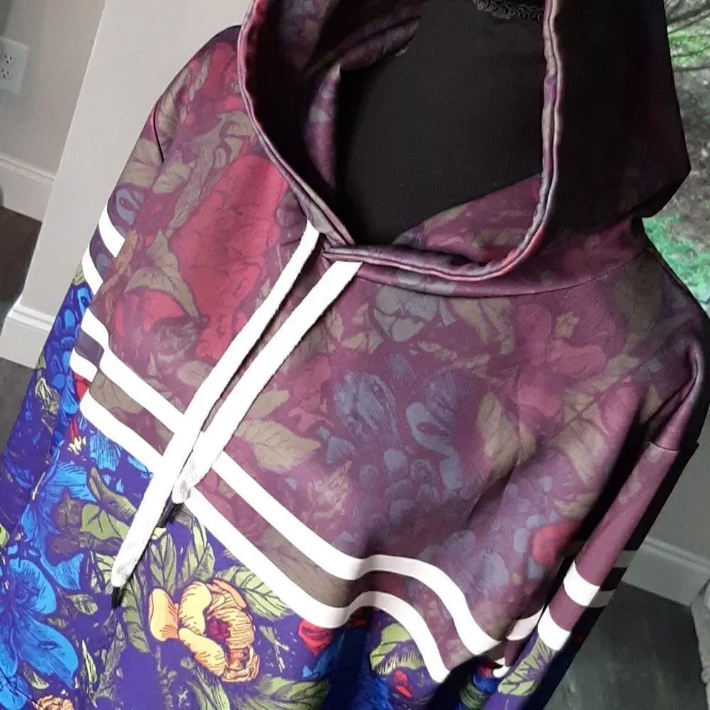 Colorful Hoodie with Drawstring - Picture 2 of 10